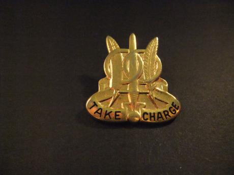 Take Charge,(97th Military Police Battalion Unit Crest )Militaire Politie Bataljon van het Amerikaanse leger,